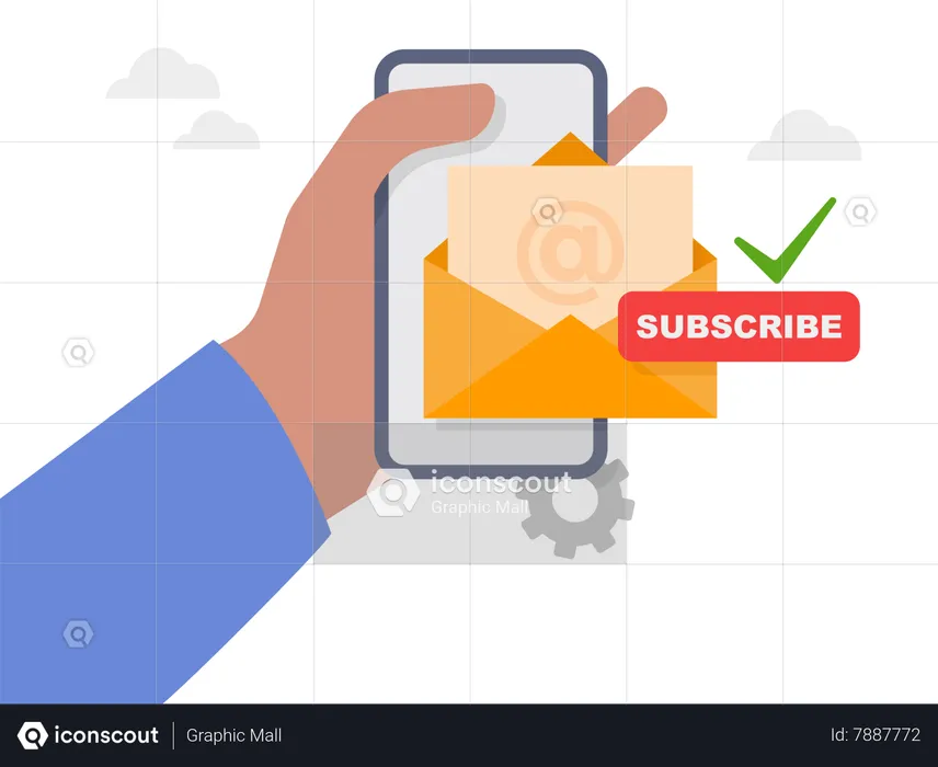 Subscribe mail  Illustration