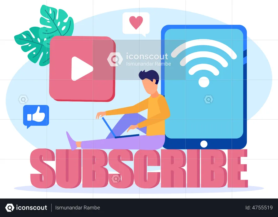 Subscribe To Creator  Illustration