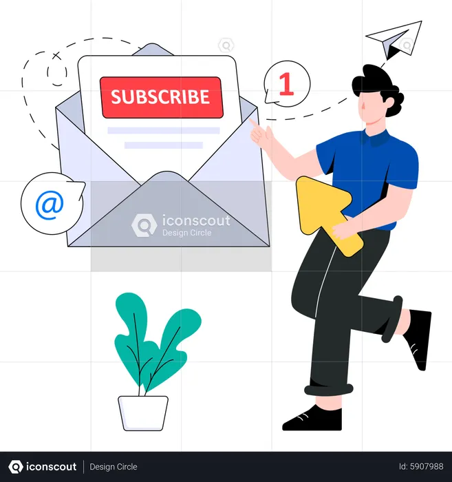 Subscription Mail  Illustration