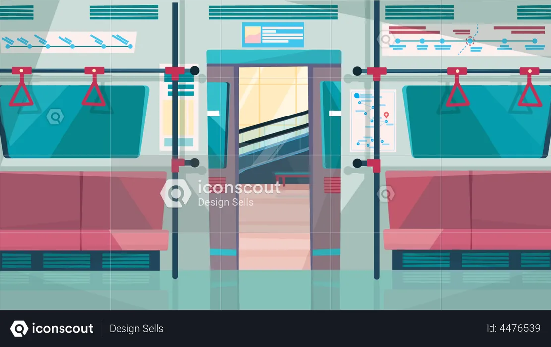 Subway train  Illustration