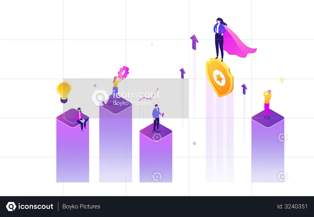Success Business  Illustration