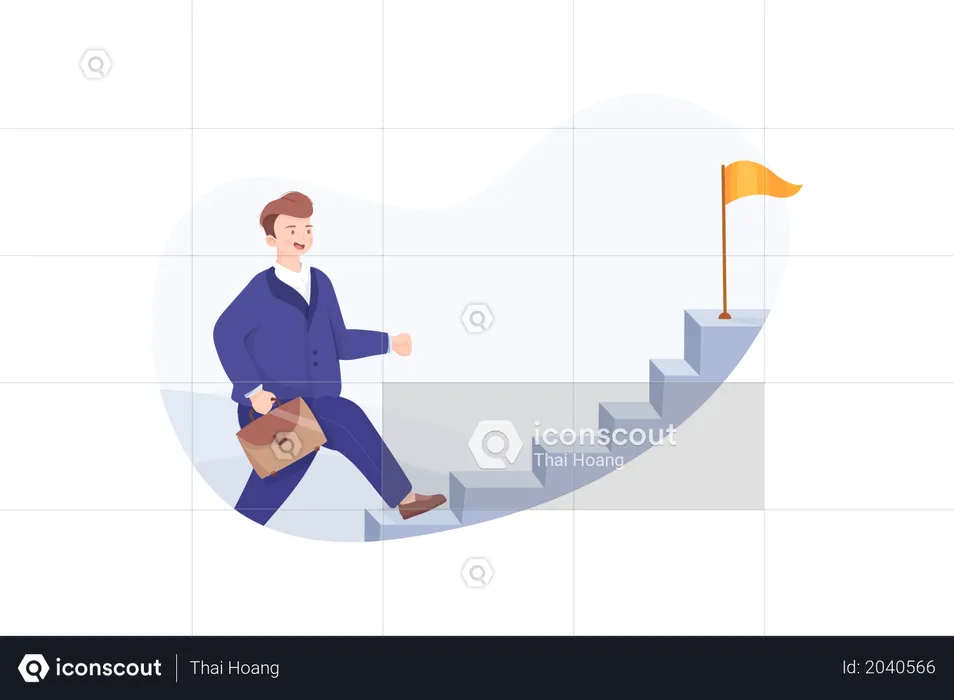 Success ladder  Illustration