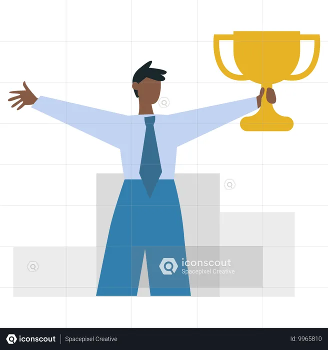 Success Man  Illustration