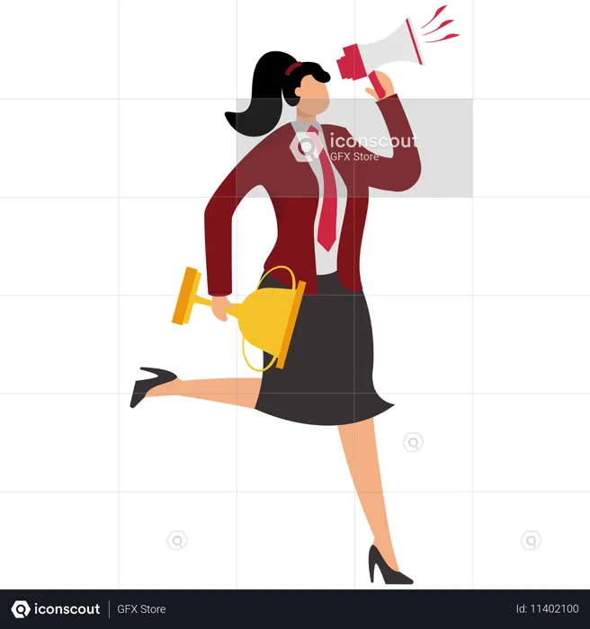 Success story to motivate people to achieve life success  Illustration