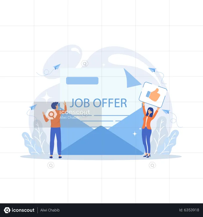 Successful business deal  Illustration