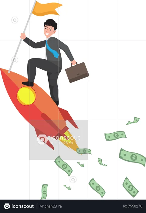 Successful Business startup  Illustration