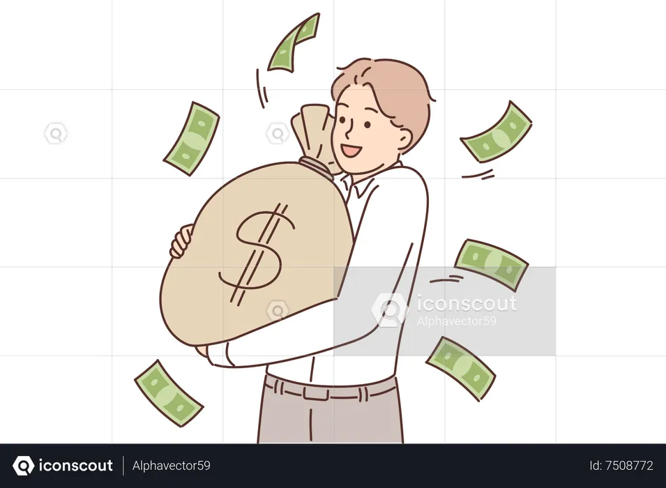 Successful businessman  Illustration