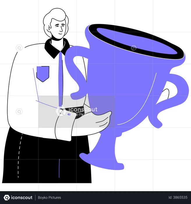 Successful Businessman  Illustration