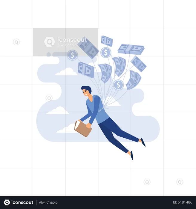 Successful businessman  Illustration