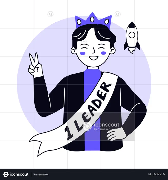 Successful Leader  Illustration