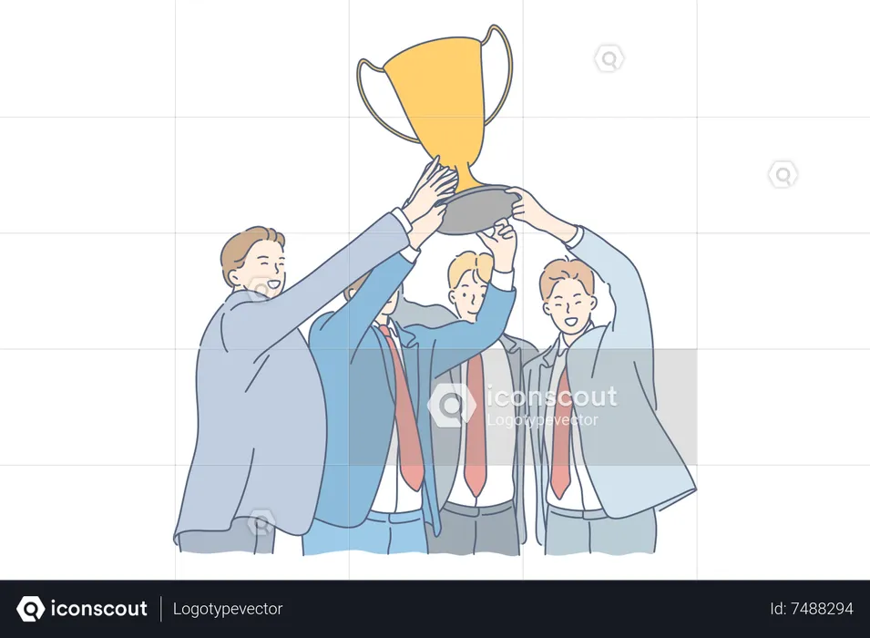 Successful team  Illustration