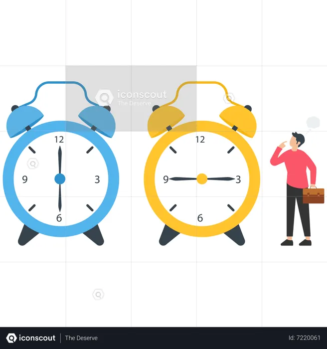Successful time management  Illustration