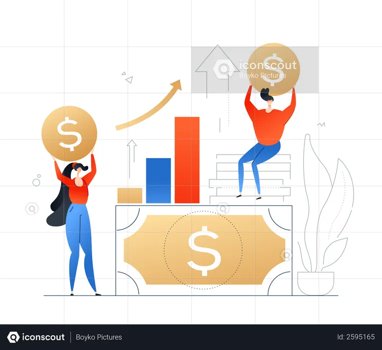 Sucesso financeiro  Ilustração