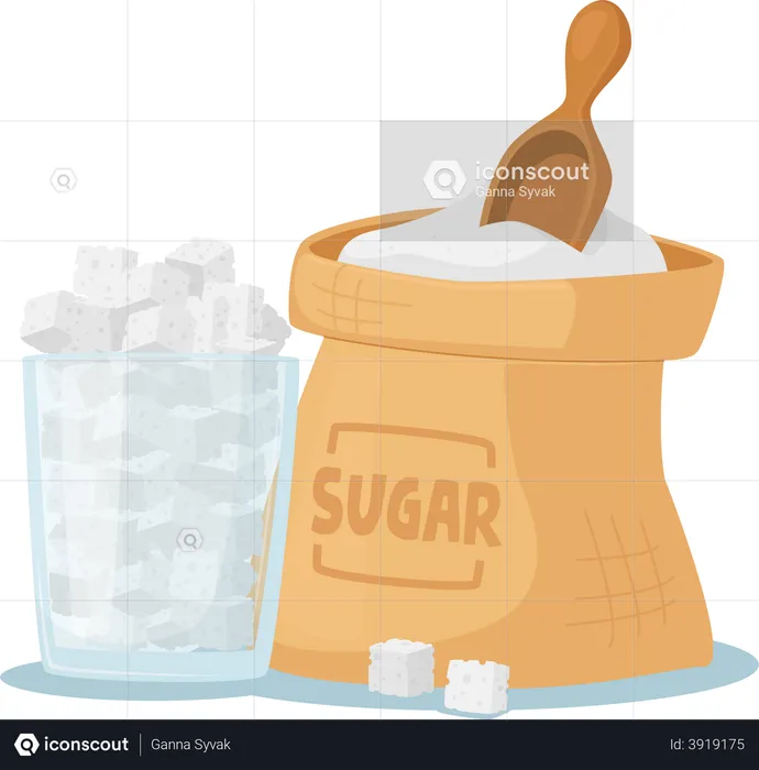 Sugar Addiction  Illustration