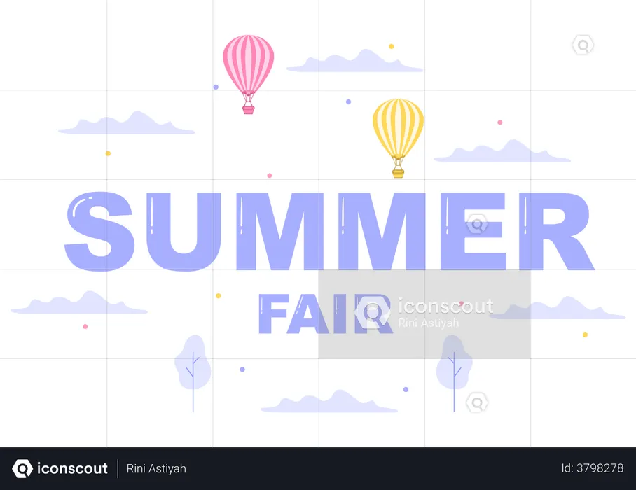 Summer fair Illustration