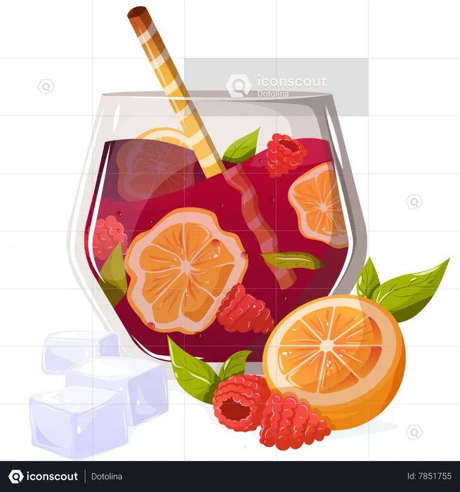 Summer juice  Illustration