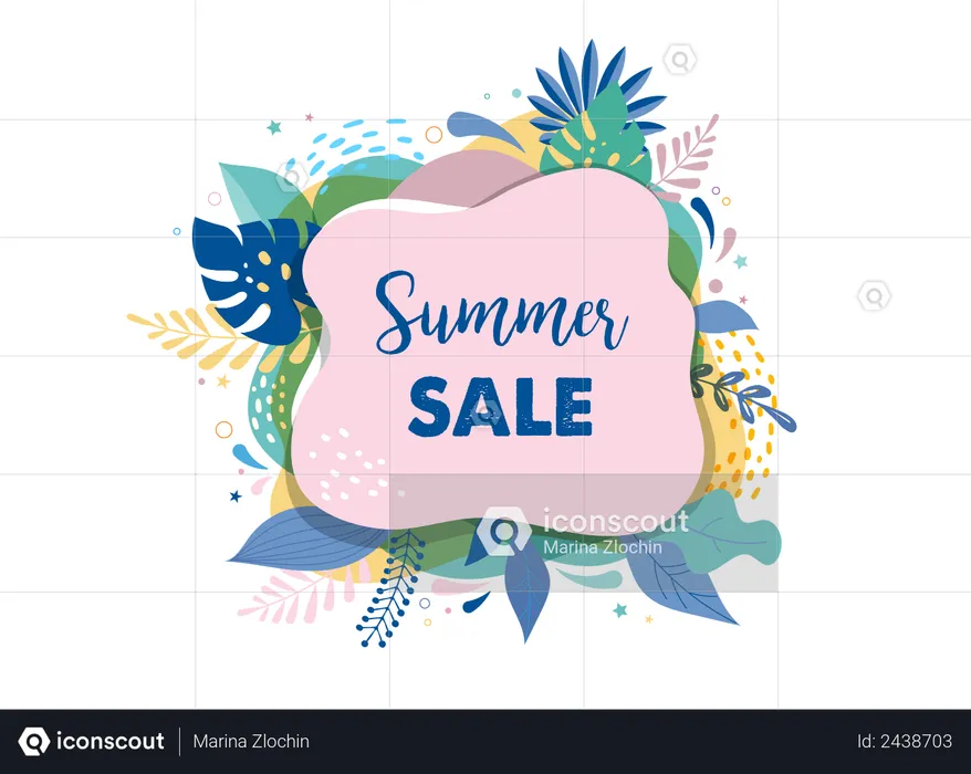 Summer sale  Illustration