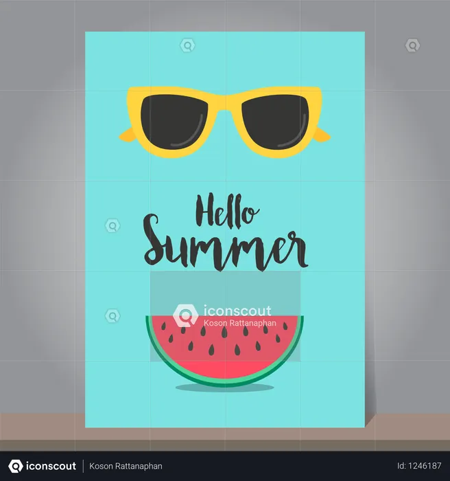 Summer Sale Banner  Illustration