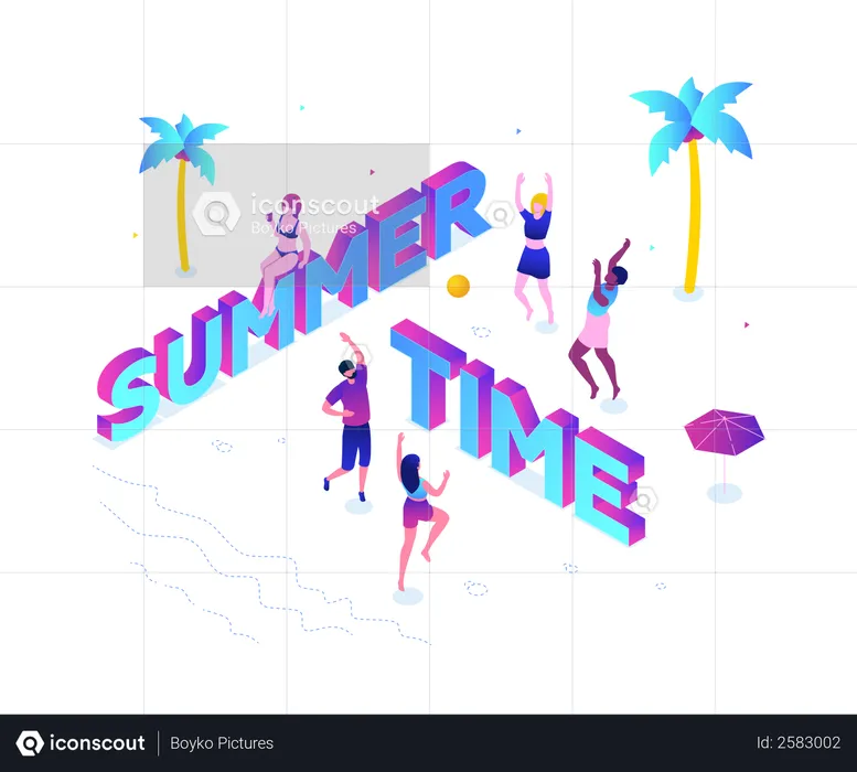 Summer time  Illustration