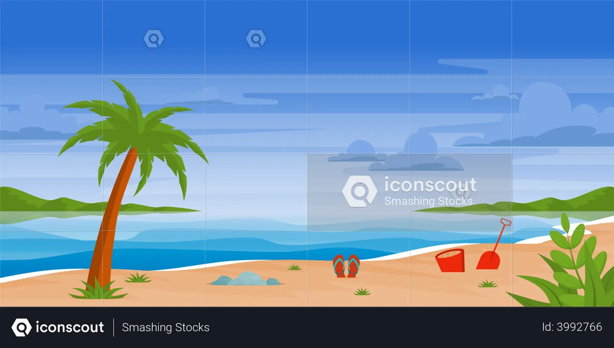 Summer vacation  Illustration