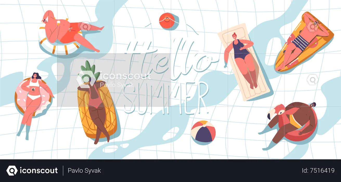 Summer vacation  Illustration