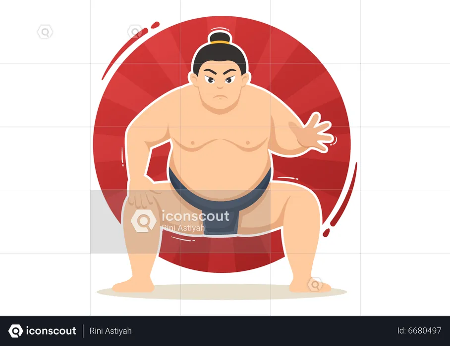 Sumo Fighter  Illustration