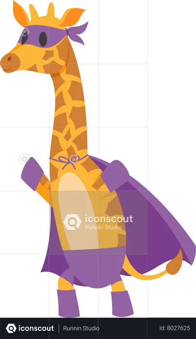 Super Giraffe  Illustration