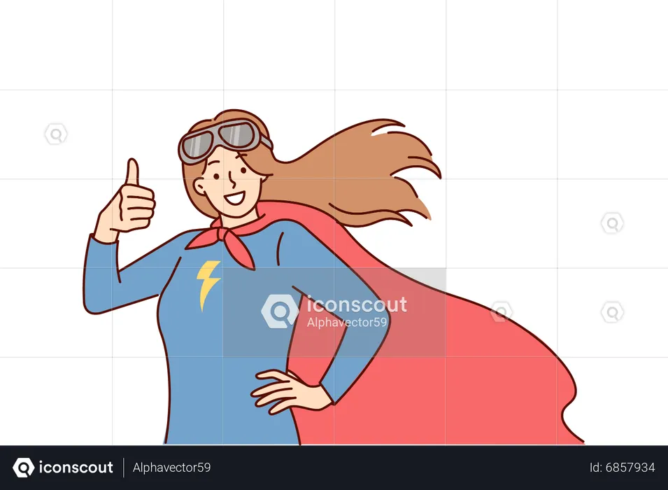 Super girl  Illustration