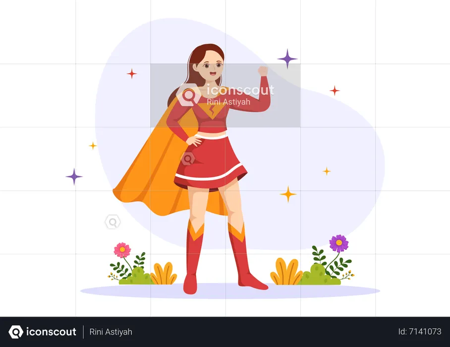 Super Woman  Illustration