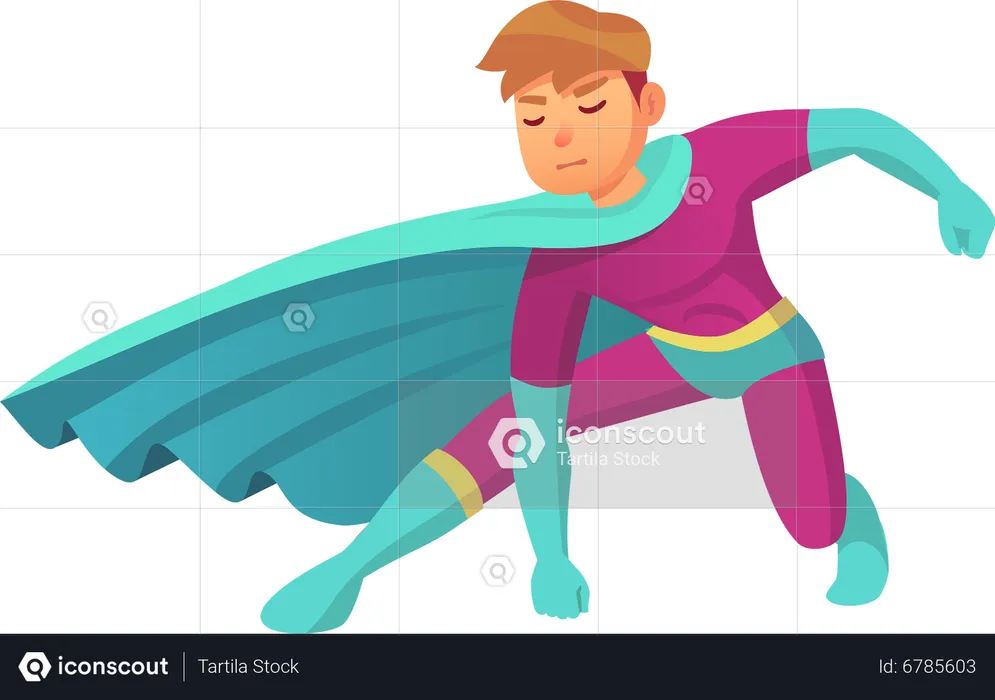 Superhero man  Illustration