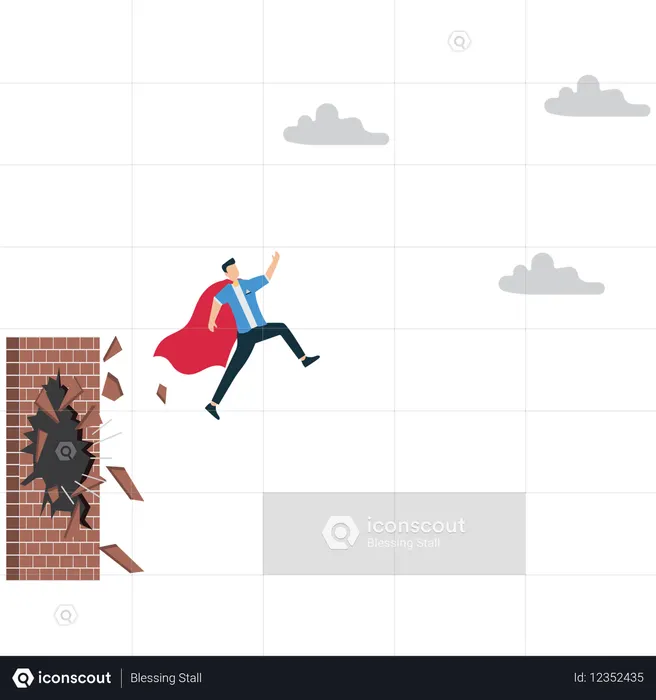 Superhéroes que rompen barreras para el éxito  Ilustración