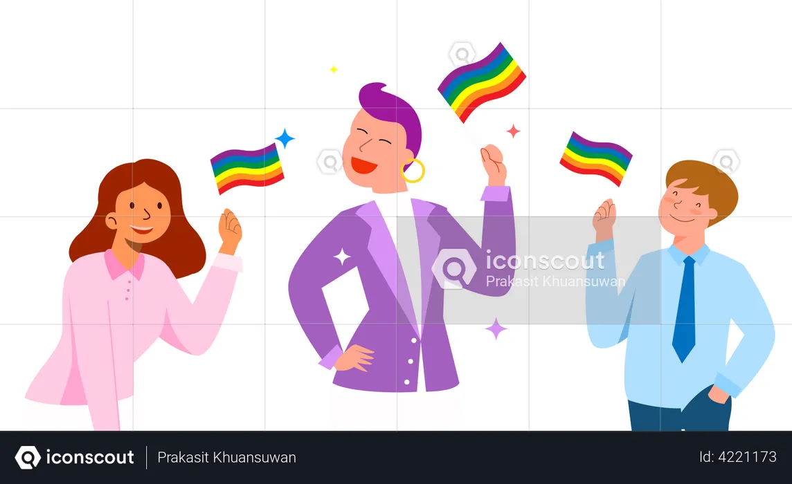Support LGBT community  Illustration
