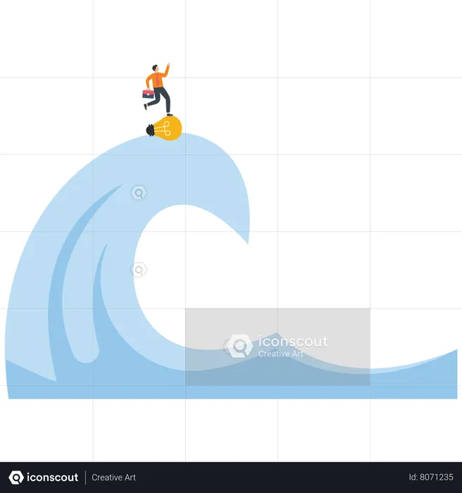 Surfing  Illustration