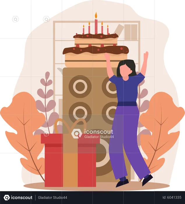 Surprise d'anniversaire  Illustration