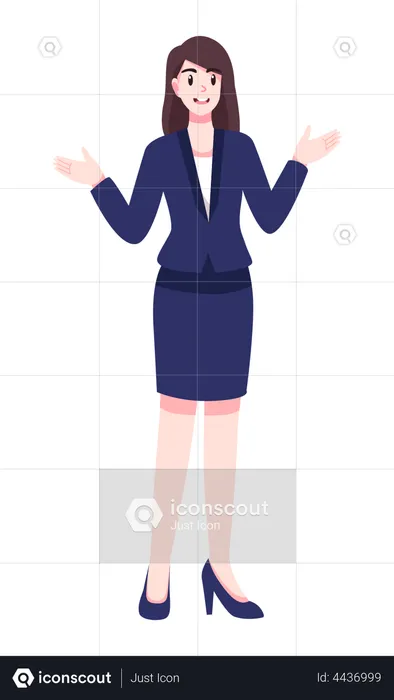 Surprised Business woman  Illustration