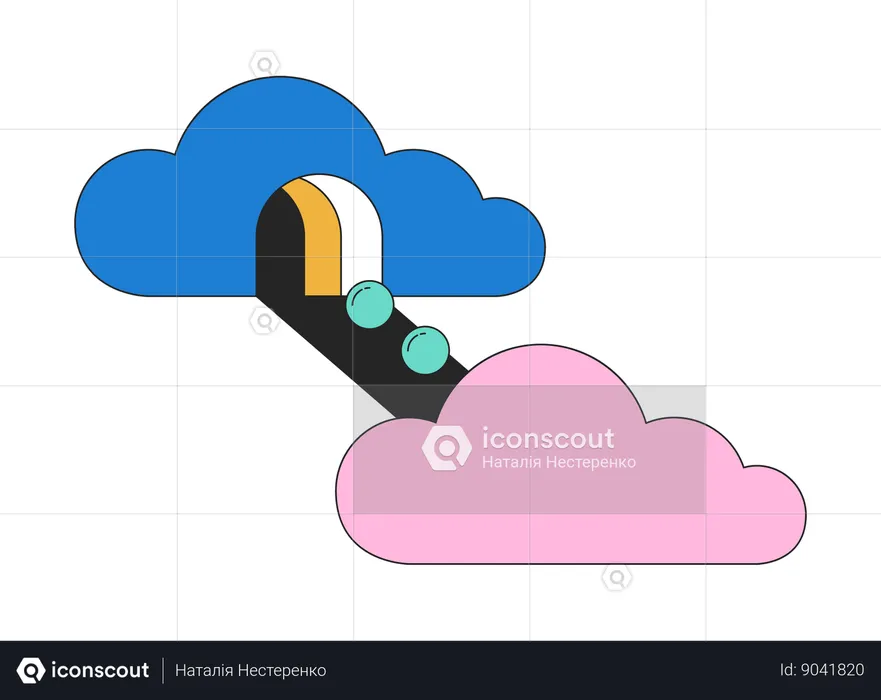 Surrealism clouds  Illustration