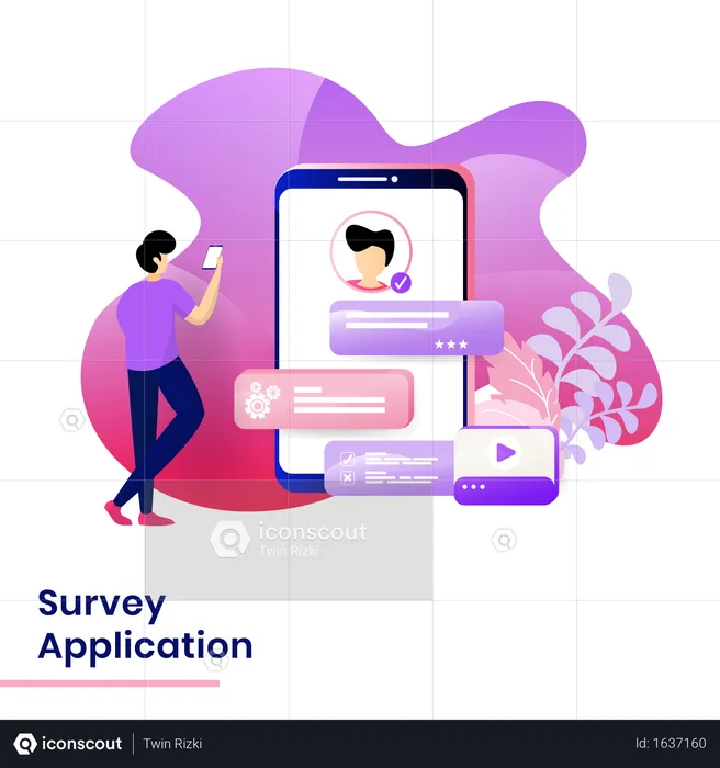 Survey Application  Illustration