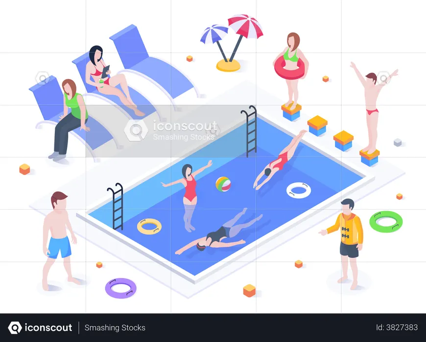 Swimming Pool  Illustration