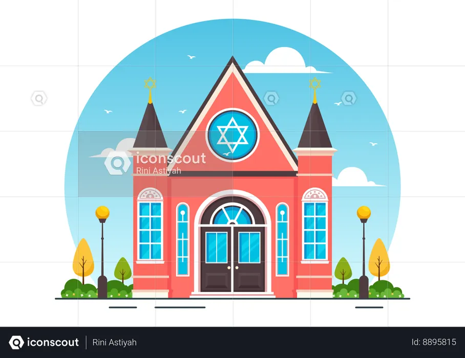 Synagogue Building  Illustration