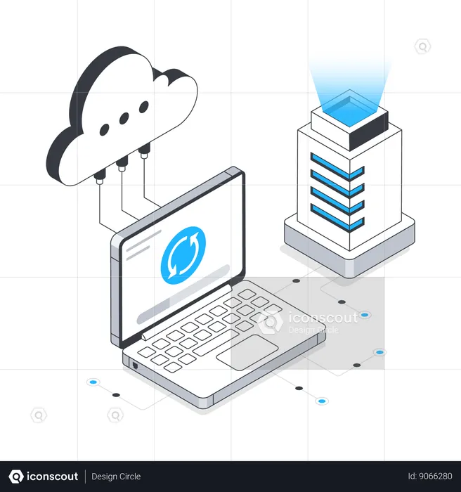 Synchronisation des données dans le cloud  Illustration