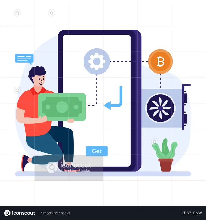 Système de paiement Bitcoin  Illustration
