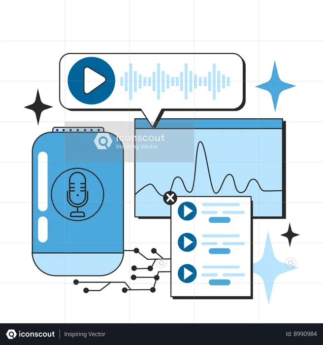 Traitement du système informatique à auto-apprentissage  Illustration