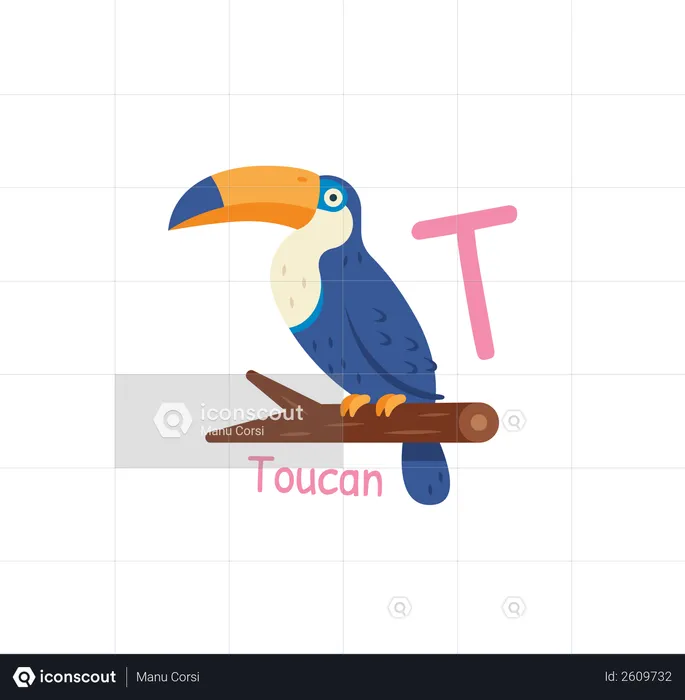 T para tucano  Ilustração