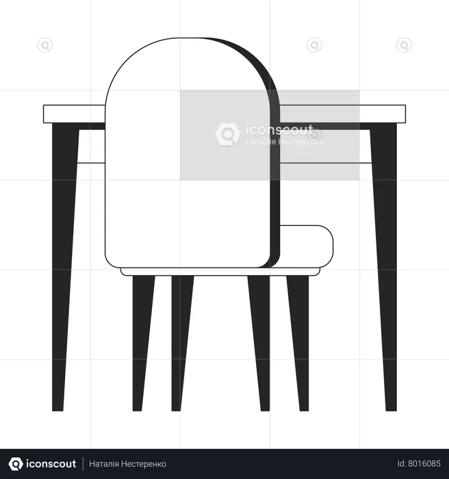 Table chair  Illustration