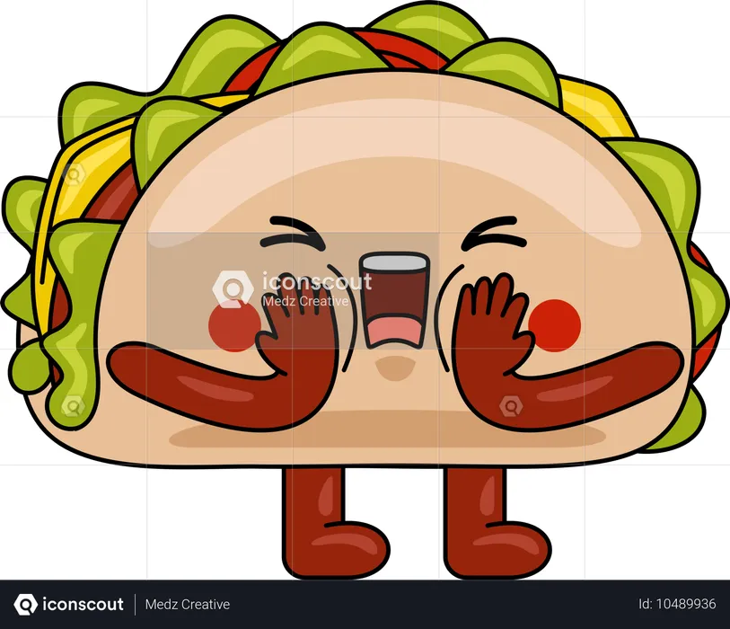 Mascote do taco  Ilustração