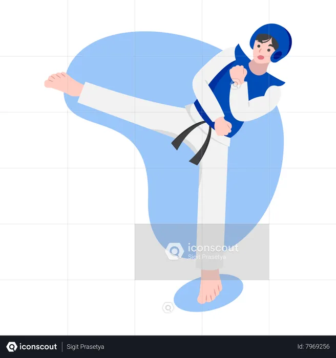 Tae Kwon Do Martial arts  Illustration