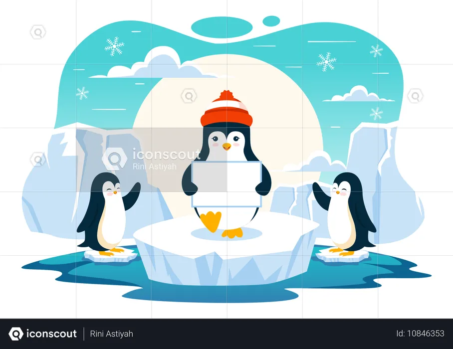 Tag der Pinguine  Illustration