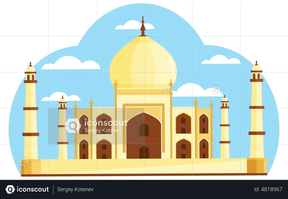 Taj Mahal  Ilustração