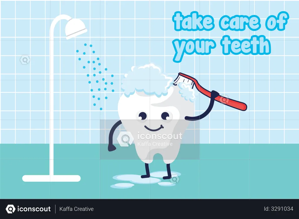 Take Care of your Teeth  Illustration