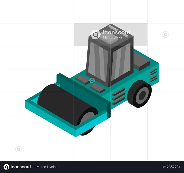 Tandem Roller  Illustration